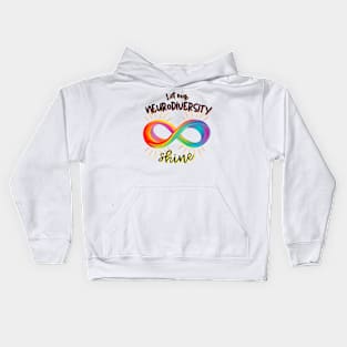 Let our neurodiversity shine Kids Hoodie